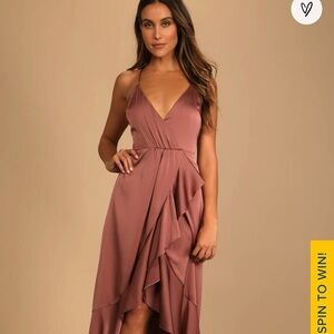 Lulu's Mauve High Low Dress